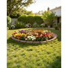 image:imageVEVOR Faux Stone Landscape Edging No Dig Garden Edging Border Flexible Blocks for Lawn Edging Flower Beds Driveway Yards with 12 Spikes 4 Pack 24 Bricks 16FT Kit 465 Lx 37 W x 22 H GreyBrown