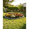 image:imageVEVOR Faux Stone Landscape Edging No Dig Garden Edging Border Flexible Blocks for Lawn Edging Flower Beds Driveway Yards with 12 Spikes 4 Pack 24 Bricks 16FT Kit 465 Lx 37 W x 22 H GreySandstone Gray