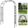 image:imageVEVOR Garden Arbor 945 H x 985 W x 158 D in Metal Archway Sturdy Outdoor Trellis Arch with Stakes Easy to Assemble Pergola Arbor for Plant Climbing Yard Lawn Wedding Party DecorationBlack