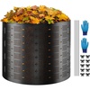 image:imageVEVOR Garden Compost Bin 80 Gallon BPA Free Composter Large Capacity Outdoor Composting Bin with Top Lid and Bottom Door Easy Assembling Lightweight Fast Creation of Fertile Soil220 Gallon
