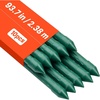 image:imageVEVOR Garden Stakes 10 Pack 937 inch Plastic Coated Metal Tomato Stakes Garden Sticks for Plants Support with Pointed End and NonSlip Bumps for Growing Climbing Plants Outdoor Vegetables24m20mm