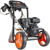 image:imageVEVOR Gas Pressure Washer 2900 PSI and 185 Max GPM Upgrade Aluminum Pump with Spray Gun and Wand 4 Nozzle Set Gas Powered Pressure Washer for Cars Fences Driveways Homes Patios Furniture2900PSI  Horizontal
