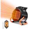 image:imageVEVOR Greenhouse Heater 1500W PTC Fast Heating With Overheat Protection 3Speed Setting Small Grow Tent Fan Electric Portable for Green House Flower Room WorkplacePTC  Thermostat