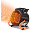 image:imageVEVOR Greenhouse Heater 1500W PTC Fast Heating With Overheat Protection 3Speed Setting Small Grow Tent Fan Electric Portable for Green House Flower Room WorkplacePTC