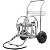 image:imageVEVOR Hose Reel Cart Hold Up to 175 ft of 58 Hose Hose Not Included Garden Water Hose Carts Mobile Tools with Wheels Heavy Duty PowderCoated Steel Outdoor Planting for Garden Yard Lawn2 in 1  200 ft