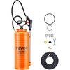 image:imageVEVOR Industrial Concrete Sprayer with Wheeled Cart 35 Gallon Stainless Steel Sprayer Heavy Duty TriPoxy Pump Sprayers 205Wand 48 amp 120Hoses 2 Brass Nozzles for Construction Lawn amp Garden35 Gal Basic