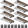 image:imageVEVOR Landscape Lighting 6W Low Voltage LED Landscape Lights IP66 Waterproof Landscape Spotlights Yard Lawn Garden Pathway Outdoor Lights 12V 24V 450LM Warm White 3000K 12 Pack with ConnectorsOutdoorLandscape Lights