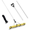 image:imageVEVOR Landscape Rake 36 inch Wide Head 102 inch Handle Large Heavy Duty Aluminum Landscaping Leaf Rake Tool Asphalt Level for Loosening Soil Garden amp Yard Pond Gravel amp Beach Lawn Care 52ft Rope10236 inch