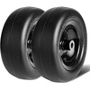 image:imageVEVOR Lawn Mower Tires with Rim 15x6006 Tubeless Lawn Tractor Tires 2Pack Tire and Wheel Assembly STurf Pneumatic Tires 3 Offset Hub 34 Bushing Size 16 PCS for Riding Mower Lawn TractorFlat Free with Rim
