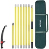 image:imageVEVOR Manual Pole Saw 3842625 ft Extendable Pole Tree Pruner Sharp 65Mn Steel Blade Lightweight Fiberglass Handle Pole DoubleHook Saw for High Branch Trimming Pruning Tool for Palms Shrubs