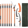 image:imageVEVOR Manual Pole Saw 38727 ft Extendable Pole Tree Pruner Sharp 65Mn Steel Blade Lightweight Fiberglass Handle Pole DoubleHook Saw for High Branch Trimming Pruning Tool for Palms ShrubsPole Saw with Scissors  Pro