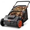 image:imageVEVOR Push Lawn Sweeper 21inch Leaf amp Grass Collector Heavy Duty Thickened Steel Durable to Use with Large Capacity 35 cu ft Mesh Collection Hopper Bag 2 Spinning Brushes21 inch Classic