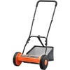 image:imageVEVOR Push Reel Lawn Mower 14 inch 5 Blades Manual Push Mower No Motor 06175 in Adjustable Cutting Height WalkBehind Lawn Mowers with Grass Catcher Bag for Green Lawns Driveways Courtyards16 inch