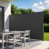 image:imageVEVOR Retractable Side Awning 73 x 165 Patio Retractable Side Screen with 180 gm Polyester Fabric Waterproof Sunshade Outdoor Privacy Screen Room Divider for Garden Balcony Pools Deck GrayGray