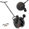 image:imageVEVOR Rolling Lawn Core Aerator 166 in Coring Aerator Roller with AntiClog Tines Heavy Duty amp RustResistant Yard Grass Pulling Plugs Manual Aeration Tool for Compacted Garden Soil Loosening
