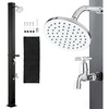 image:imageVEVOR Solar Shower 92 Gal 64FT Showerhead Height Outdoor Shower Black with Handheld amp Foot Faucet Hot amp Cold Water Adjustment Freestanding for Backyard Poolside Beach Pool