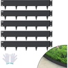image:imageVEVOR Steel Landscape Edging 5 Packs 39 x 4 in RustResistant Metal Landscape Edging Bendable Garden Edging Border Heavy Duty Lawn Edging EasytoInstall Flower Bed Yard Pathway Divider Brown39 L x 5 H