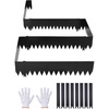 image:imageVEVOR Steel Landscape Edging 6 Packs 40 x 8 in RustResistant Metal Landscape Edging Bendable Garden Edging Border Heavy Duty Lawn Edging EasytoInstall Flower Bed Yard Pathway Divider Black40 L x 10 H 6 Pack