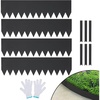 image:imageVEVOR Steel Landscape Edging 6 Packs 40 x 8 in RustResistant Metal Landscape Edging Bendable Garden Edging Border Heavy Duty Lawn Edging EasytoInstall Flower Bed Yard Pathway Divider Black40 L x 12 H 4 Pack