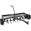image:imageVEVOR Tow Behind Plug Aerator 32 in Lawn Spike Aerator with Universal Hitch Heavy Duty amp RustResistant Pull Behind Spike Aerator Tool with Folded Edge Tray for Farmland amp Garden TractorsCore Aerator 48in