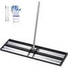 image:imageVEVOR Updated Lawn Leveling Rake with Roller 30 x 10 Stainless Steel Lawn Leveler with 839 Adjustable Handle Heavy Duty Yard Leveling Rake Effort Saving Lawn Leveling Tool for Yard Golf Court
