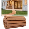image:imageVEVOR Wooden Garden Pathway Roll Out Cedar Outdoor Walkway 8 ft x 17 in NonSlip Curved Garden Walkway Beach Wood Road FloorDecorative Lawn Paver for Backyard Boardwalk Wedding Party8ft17in