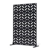 image:imageVEVOR Wooden Privacy Screen36 W x 73 H Outdoor Privacy Screen Freestanding Wood Privacy Panel with StandOutdoor Divider for Balcony Patio Lawn GardenBlack Up
