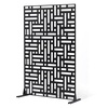 image:imageVEVOR Wooden Privacy Screen36 W x 73 H Outdoor Privacy Screen Freestanding Wood Privacy Panel with StandOutdoor Divider for Balcony Patio Lawn GardenBlack Street