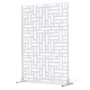 image:imageVEVOR Wooden Privacy Screen36 W x 73 H Outdoor Privacy Screen Freestanding Wood Privacy Panel with StandOutdoor Divider for Balcony Patio Lawn GardenWhite Street