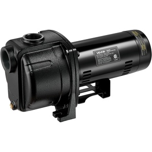 image:imageVEVOR 1 HP Shallow Well Jet Pump AC 115230 Volt 1400 GPH Dual Voltage Cast Iron Well Jet Pump with 164 ft Max Head Lift Automatic Pressure Switch for Garden Irrigation Lawn Sprinkler System15 HP