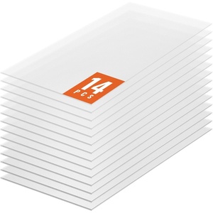 image:imageVEVOR 6 Pack Polycarbonate Greenhouse Panels 396 x 198 x 0157Roof Panels Sheets Waterproof UV Protected Corrugated Plastic Roofing Impact Resistance Clear Roofing Sheets for GreenhouseGarden14PCS  4FT  2FT  016IN