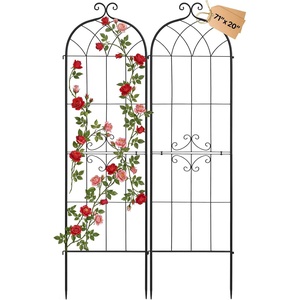 image:imageVEVOR 6 Packs Metal Garden Trellis for Climbing Plants Outdoor 71x20in Rustproof Plant Tall Trellis for Rose Vine Flowers and Vegetables2 PacksStyle2