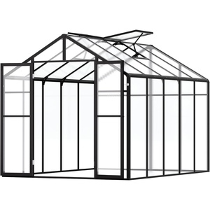 image:imageVEVOR 6 x 4 FT Polycarbonate Greenhouse Heavy Duty Outdoor Green House with Adjustable Vent amp PushPull Lockable Door Quick Setup Aluminum Frame Walkin Greenhouse Sunroom for Outside Garden Lawn810 Ft