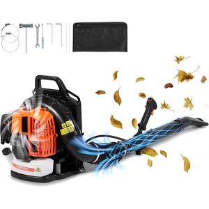 image:imageVEVOR 63CC Backpack Leaf Blower Gas Powered 189L Tank Delivers 1110CFM amp 220MPH Perfect for Garden Maintenance Clearing Leaves amp Snow63CC Backpack