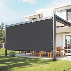 image:imageVEVOR 90 Sun Shade Cloth 8 x 12 ft Pergola Shade Cover with Stainless Steel Grommets Sun Shades Canopy Privacy Screen with 140 GSM HDPE Material for Outdoor Patio Garden and Backyard Brown10 x 12 ft Black