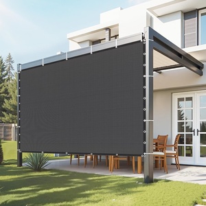image:imageVEVOR 90 Sun Shade Cloth 8 x 12 ft Pergola Shade Cover with Stainless Steel Grommets Sun Shades Canopy Privacy Screen with 140 GSM HDPE Material for Outdoor Patio Garden and Backyard Brown10 x 10 ft Black
