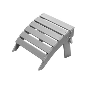 image:imageVEVOR Adirondack Ottoman 187L x 189W x 138H Inch HDPE Plastic Folding Adirondack Ottoman WeatherResistant Foot Rest for Adirondack Chair Widely Used for Outside Porch Pool Lawn Backyard BlueGray