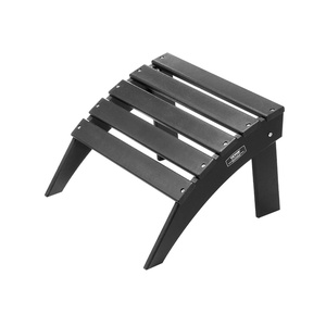 image:imageVEVOR Adirondack Ottoman 187L x 189W x 138H Inch HDPE Plastic Folding Adirondack Ottoman WeatherResistant Foot Rest for Adirondack Chair Widely Used for Outside Porch Pool Lawn Backyard BlueBlack