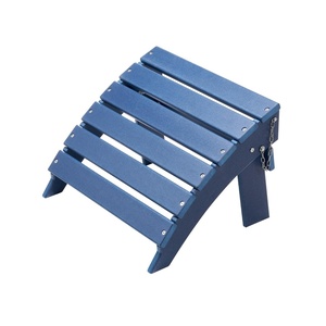 image:imageVEVOR Adirondack Ottoman 187L x 189W x 138H Inch HDPE Plastic Folding Adirondack Ottoman WeatherResistant Foot Rest for Adirondack Chair Widely Used for Outside Porch Pool Lawn Backyard BlueBlue