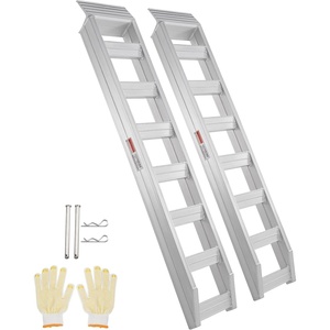 image:imageVEVOR Aluminum Ramps 880 LBS Capacity 472 x 85 Loading Ramps for Motorcycle Dirt Bike Trailer ATV UTV Garden Tractor and Lawn Mower 2PCS8100lbs