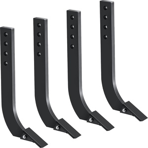 image:imageVEVOR Box Blade Shank 18 Scarifier Shank 4 Holes Box Scraper Shank Ripper Shank with Removable Tapered Teeth and Pins Adjustable Shanks Assembly for Replacement Digging Plowing 6PCS18 4PCS