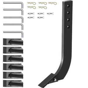 image:imageVEVOR Box Blade Shank 18 Scarifier Shank 4 Holes Box Scraper Shank Ripper Shank with Removable Tapered Teeth and Pins Adjustable Shanks Assembly for Replacement Digging Plowing 6PCS18 5PCS