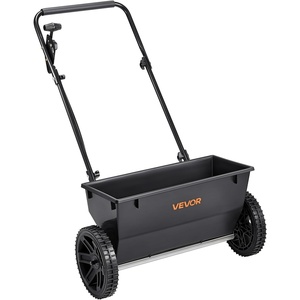 image:imageVEVOR Broadcast Spreader 50LBS Capacity Drop Spreader with Hopper Grate 18 in Spreading Width amp 30 Settings 10 in All Terrain Tires Garden amp Lawn Spreaders for Seed Fertilizer