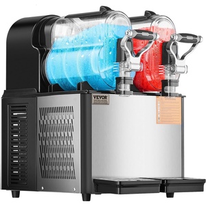 image:imageVEVOR Commercial Slushy Machine 3L1 Single Tank Frozen Beverage Maker 12Cup Stainless Steel Slushie Machine Margarita Frozen Drink Smoothie Maker for Restaurants Bars Cafes and Food Truck08 Gal x 2  3 L x 2