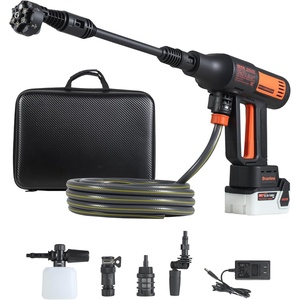 image:imageVEVOR Cordless Pressure Washer 1200PSI MAX Portable Pressure Washer with Brushless Motor 6in1 Nozzle amp Water Hose 4 Speed Adjustable Battery Powered Handheld Power Cleaner for Home Garden Patio
