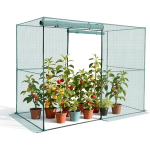 image:imageVEVOR Crop Cage 116 x 39 x 63 ft Plant Protection Tent with Zippered Door WindResistant Tall Crop Cage Easy to Install Outdoor Raised Bed Cover Tomato Plant Netting for Garden Patio Lawn78 x 39 x 59FtSquare
