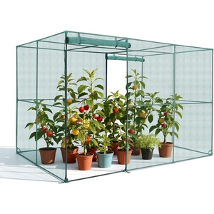 image:imageVEVOR Crop Cage 116 x 39 x 63 ft Plant Protection Tent with Zippered Door WindResistant Tall Crop Cage Easy to Install Outdoor Raised Bed Cover Tomato Plant Netting for Garden Patio Lawn95 x 636 x 636FtSquare