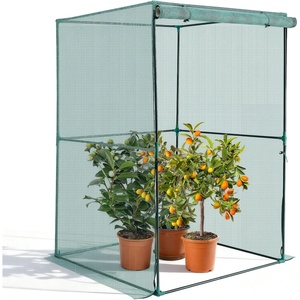 image:imageVEVOR Crop Cage 116 x 39 x 63 ft Plant Protection Tent with Zippered Door WindResistant Tall Crop Cage Easy to Install Outdoor Raised Bed Cover Tomato Plant Netting for Garden Patio Lawn39 x 39 x 59FtSquare