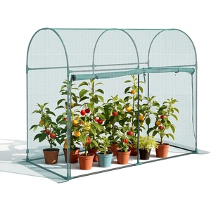 image:imageVEVOR Crop Cage 116 x 39 x 63 ft Plant Protection Tent with Zippered Door WindResistant Tall Crop Cage Easy to Install Outdoor Raised Bed Cover Tomato Plant Netting for Garden Patio Lawn59 x 298 x 49FtArch