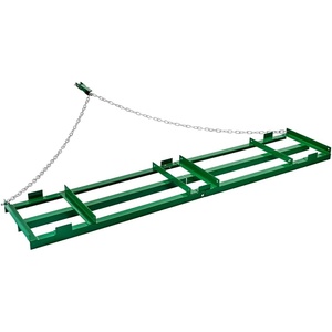 image:imageVEVOR Drag Harrow 4 ft Heavy Duty Tow Behind Drag Harrow with Adjustable Bars amp 72 in Chain Driveway Grader Landscape Rake for ATV UTV Tractor Mower Tow Behind Yard Lawn Leveling Tool8 FT Green